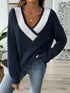 'Kiana' Dropped Shoulder Long Sleeve Sweater - Celes Fashion